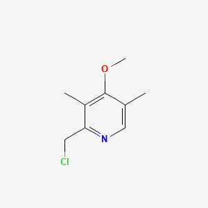 2-(Chloromethyl)-4-methoxy-3,5-dimethylpyridine chemical structure (CAS 84006-10-0)