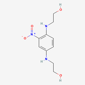 2,2'-((2-Nitro-1,4-phenylene)bis(azanediyl))diethanol chemical structure (CAS 84041-77-0)