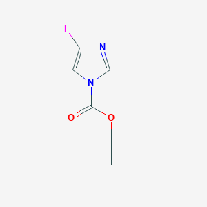 tert-Butyl 4-iodo-1H-imidazole-1-carboxylate chemical structure (CAS 840481-77-8)