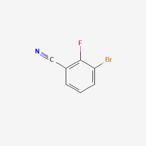 3-Bromo-2-fluorobenzonitrile chemical structure (CAS 840481-82-5)