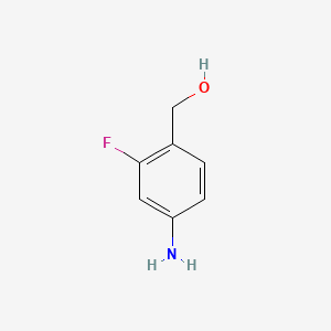 (4-Amino-2-fluorophenyl)methanol chemical structure (CAS 840501-15-7)