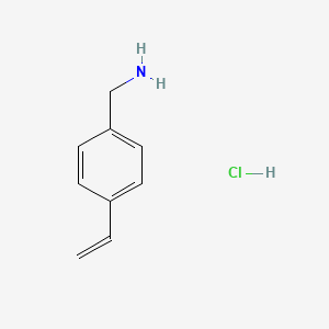 (4-Vinylphenyl)methanamine hydrochloride chemical structure (CAS 84092-72-8)