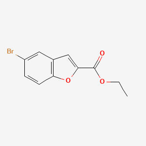 Ethyl (5-bromobenzofuran)-2-carboxylate chemical structure (CAS 84102-69-2)