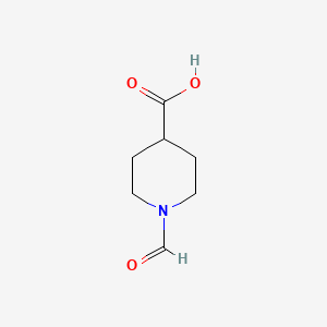 1-Formylpiperidine-4-carboxylic acid chemical structure (CAS 84163-42-8)