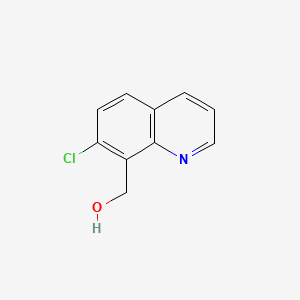 (7-Chloroquinolin-8-yl)methanol chemical structure (CAS 84163-80-4)