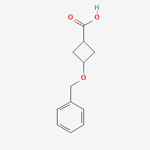 trans-3-(Benzyloxy)cyclobutanecarboxylic acid chemical structure (CAS 84182-48-9)