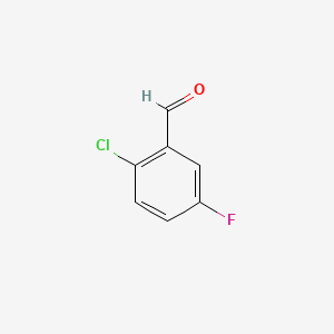2-Chloro-5-fluorobenzaldehyde chemical structure (CAS 84194-30-9)