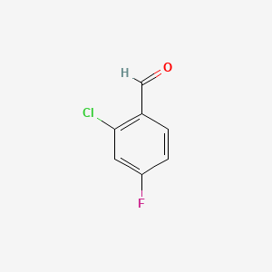 2-Chloro-4-fluorobenzaldehyde chemical structure (CAS 84194-36-5)