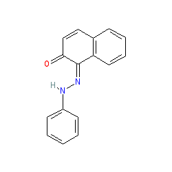 1-(Phenyldiazenyl)naphthalen-2-ol chemical structure (CAS 842-07-9)