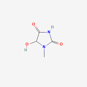 5-Hydroxy-1-methylimidazolidine-2,4-dione chemical structure (CAS 84210-26-4)