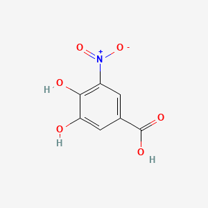 3,4-Dihydroxy-5-nitrobenzoic acid chemical structure (CAS 84211-30-3)
