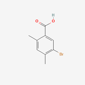 5-Bromo-2,4-dimethylbenzoic acid chemical structure (CAS 842136-27-0)