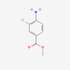 Methyl 4-amino-3-chlorobenzoate chemical structure (CAS 84228-44-4)