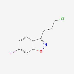 3-(3-Chloropropyl)-6-fluorobenzo[d]isoxazole chemical structure (CAS 84243-02-7)