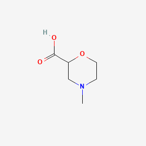4-Methylmorpholine-2-carboxylic acid chemical structure (CAS 842949-48-8)