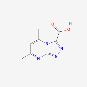 5,7-Dimethyl-[1,2,4]triazolo[4,3-a]pyrimidine-3-carboxylic acid chemical structure (CAS 842972-32-1)