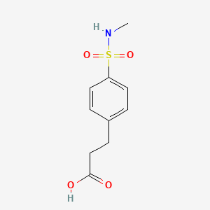 3-(4-(N-Methylsulfamoyl)phenyl)propanoic acid chemical structure (CAS 842975-38-6)