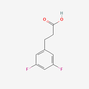 3-(3,5-Difluorophenyl)propionic acid chemical structure (CAS 84315-24-2)