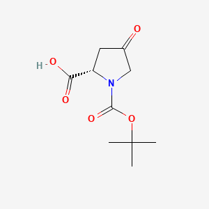 Boc-4-oxo-Pro-OH chemical structure (CAS 84348-37-8)