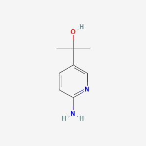 2-(6-Aminopyridin-3-yl)propan-2-ol chemical structure (CAS 843643-03-8)
