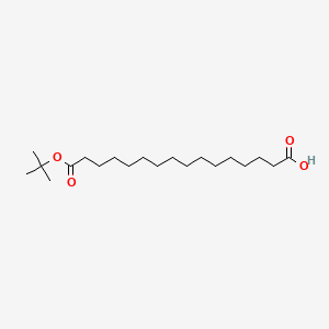 16-(tert-Butoxy)-16-oxohexadecanoic acid chemical structure (CAS 843666-27-3)