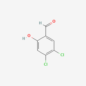 4,5-Dichloro-2-hydroxybenzaldehyde chemical structure (CAS 84388-68-1)