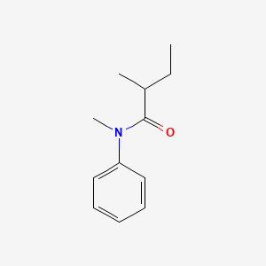 N,2-Dimethyl-N-phenylbutanamide chemical structure (CAS 84434-18-4)