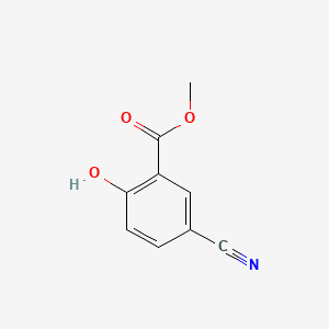 Methyl 5-cyano-2-hydroxybenzoate chemical structure (CAS 84437-12-7)
