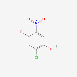 2-Chloro-4-fluoro-5-nitrophenol chemical structure (CAS 84478-75-1)