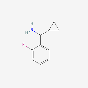Cyclopropyl(2-fluorophenyl)methanamine chemical structure (CAS 844817-70-5)