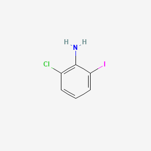 2-Chloro-6-iodoaniline chemical structure (CAS 84483-28-3)