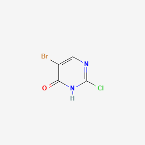 5-Bromo-2-chloropyrimidin-4(3H)-one chemical structure (CAS 844843-37-4)
