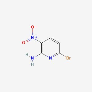 2-Amino-6-bromo-3-nitropyridine chemical structure (CAS 84487-04-7)