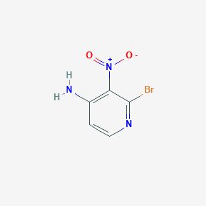 2-Bromo-3-nitropyridine-4-amine chemical structure (CAS 84487-14-9)