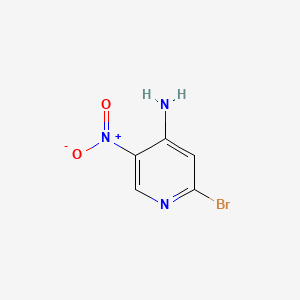 2-Bromo-5-nitropyridin-4-amine chemical structure (CAS 84487-15-0)