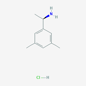 (R)-1-(3,5-Dimethylphenyl)ethanamine hydrochloride chemical structure (CAS 84499-74-1)