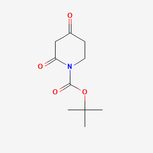 tert-Butyl 2,4-dioxopiperidine-1-carboxylate chemical structure (CAS 845267-78-9)