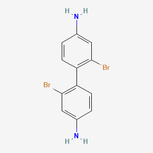 4,4'-Diamino-2,2'-dibromobiphenyl chemical structure (CAS 84530-60-9)