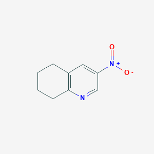 3-Nitro-5,6,7,8-tetrahydroquinoline chemical structure (CAS 84531-35-1)