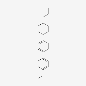 4-Ethyl-4'-(trans-4-propylcyclohexyl)-1,1'-biphenyl chemical structure (CAS 84540-37-4)