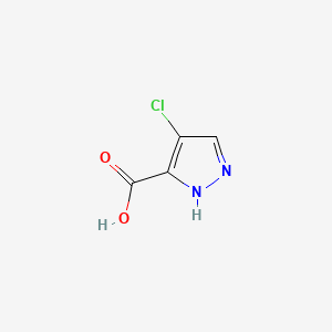 4-Chloro-1H-pyrazole-5-carboxylic acid chemical structure (CAS 84547-87-5)