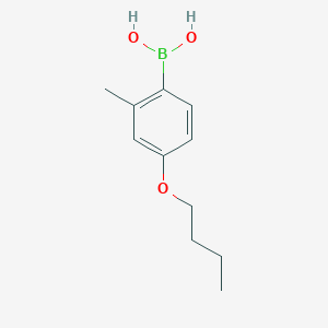 4-Butoxy-2-methylphenylboronic acid chemical structure (CAS 845551-43-1)