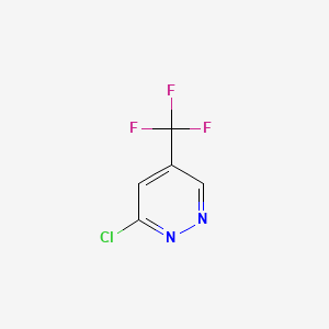 3-Chloro-5-(trifluoromethyl)pyridazine chemical structure (CAS 845617-99-4)