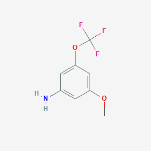 3-Methoxy-5-(trifluoromethoxy)aniline chemical structure (CAS 845626-56-4)