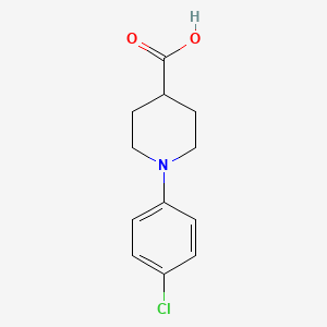 1-(4-Chlorophenyl)-4-piperidinecarboxylic acid chemical structure (CAS 845645-46-7)