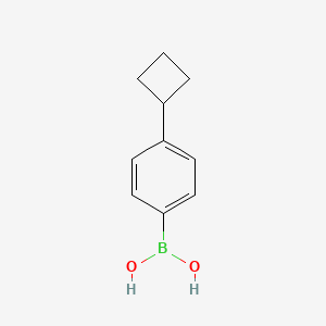 (4-Cyclobutylphenyl)boronic acid chemical structure (CAS 845797-74-2)