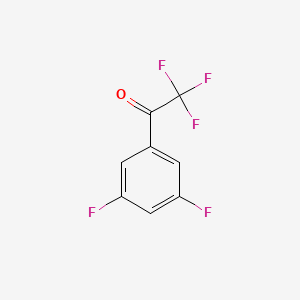 1-(3,5-Difluorophenyl)-2,2,2-trifluoroethanone chemical structure (CAS 845823-12-3)
