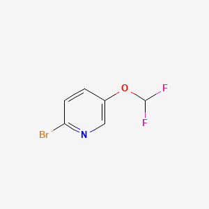 2-Bromo-5-(difluoromethoxy)pyridine chemical structure (CAS 845827-14-7)