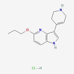 5-Propoxy-3-(1,2,3,6-tetrahydropyridin-4-yl)-1H-pyrrolo[3,2-b]pyridine hydrochloride chemical structure (CAS 845861-39-4)