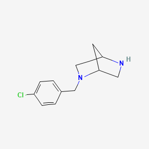 2-(4-Chlorobenzyl)-2,5-diazabicyclo[2.2.1]heptane chemical structure (CAS 845866-65-1)